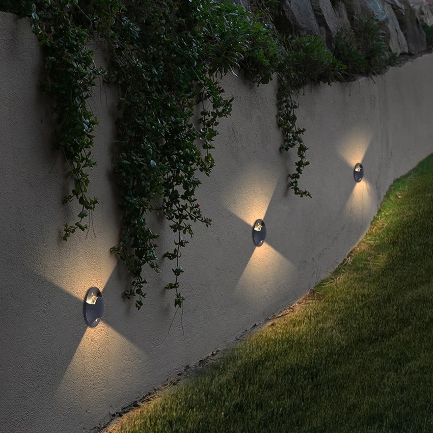 Đèn LED âm tường chống nước gắn chân bậc cầu thang ban công hành lang lối đi sân vườn ngoài trời CT07-2