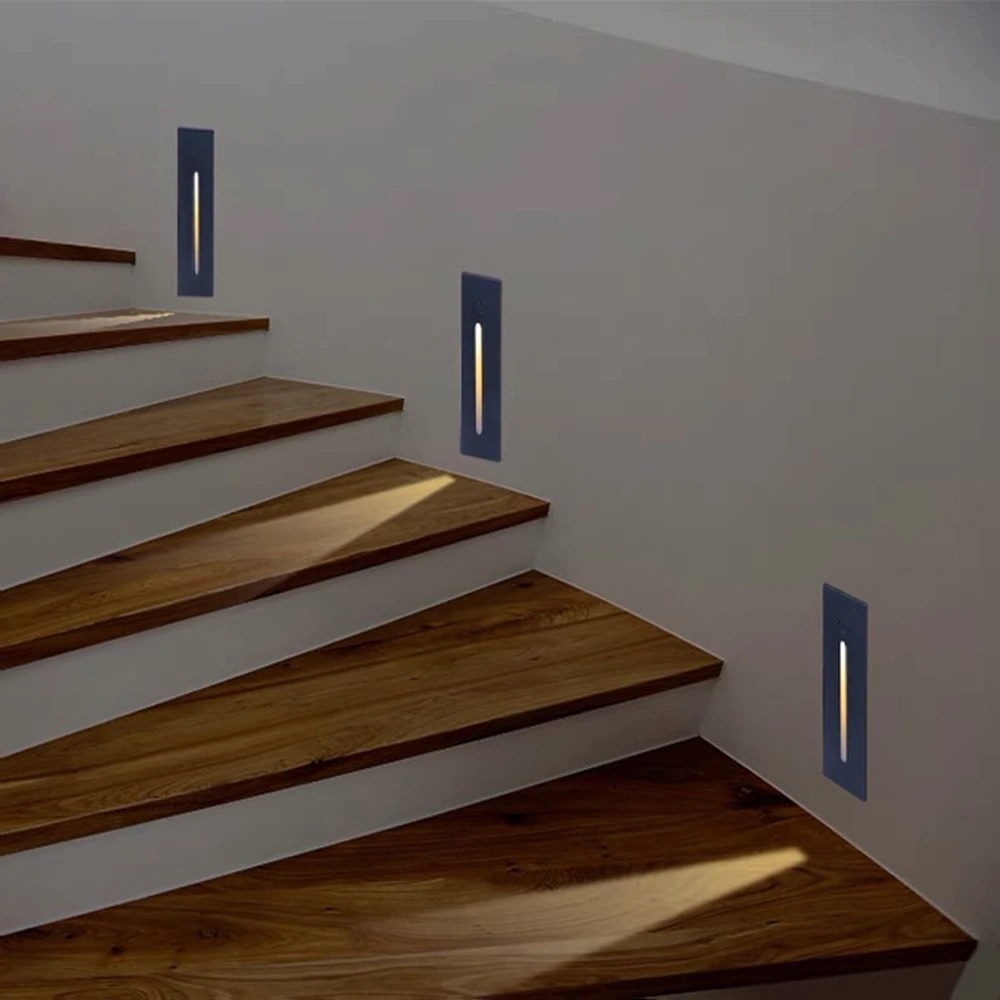 Đèn LED gắn chân bậc cầu thang âm tường rọi sáng trang trí nội thất hiện đại CT02C-9